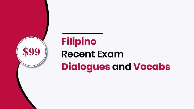 filipino recent exam dialogues