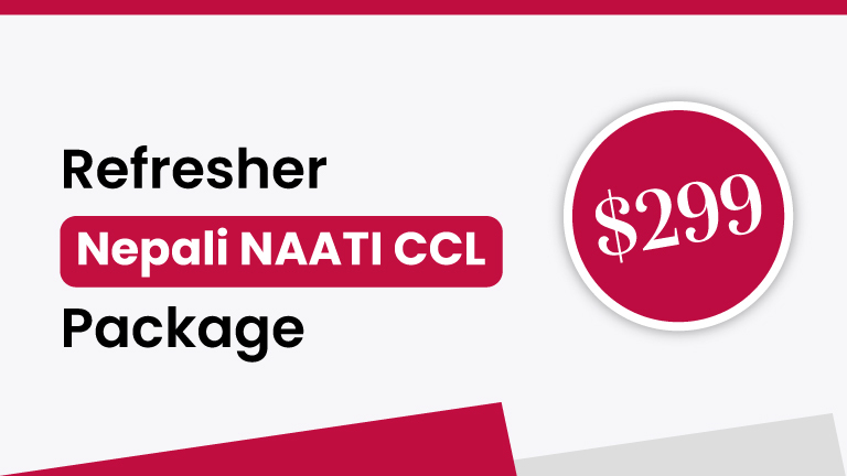 Refresher Nepali NAATI CCL Package