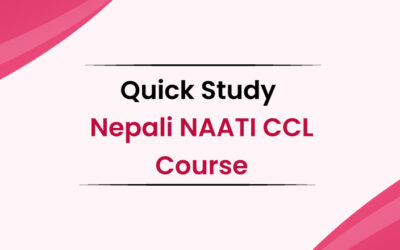 QUICK STUDY NEPALI NAATI CCL COURSE