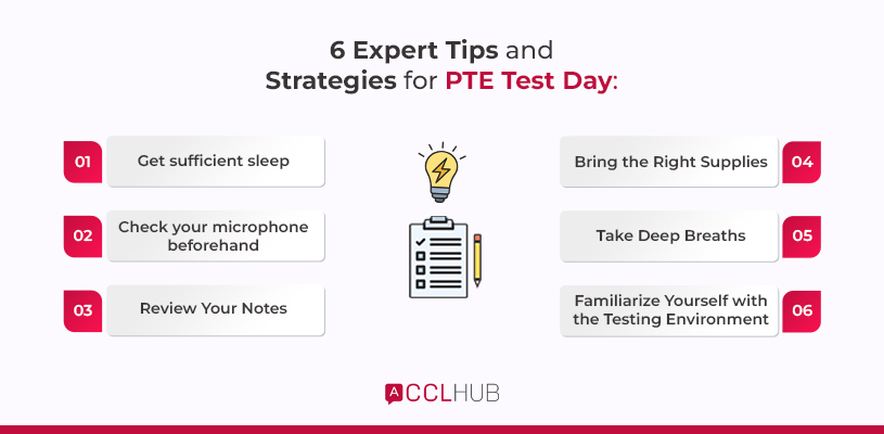 6 Expert Tips and Strategies for PTE Test Day