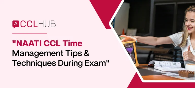 NAATI CCL Time Management Tips