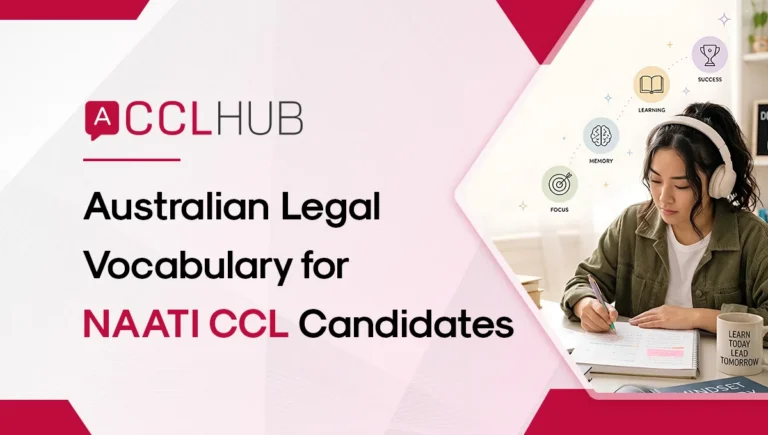 Australian Legal Vocabulary for NAATI CCL Candidates