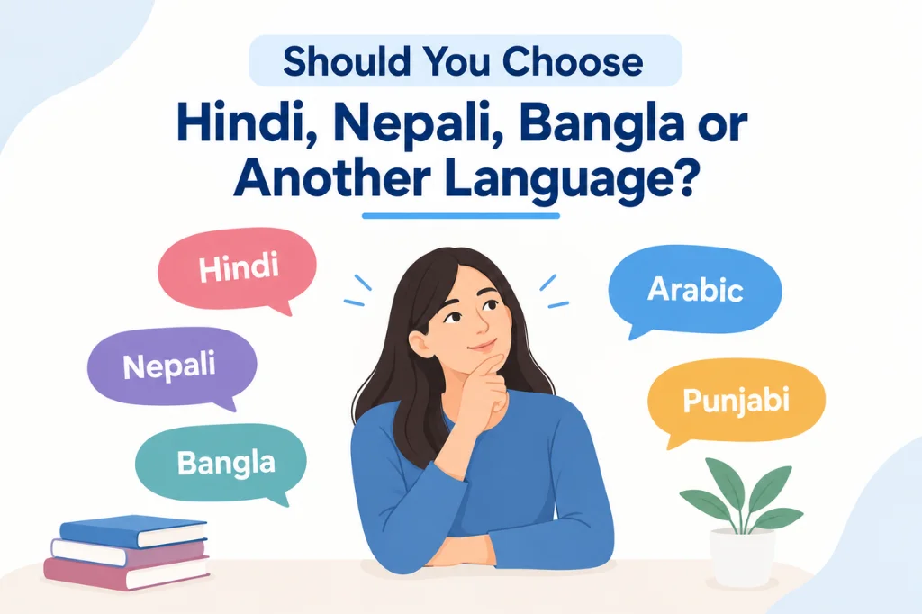 Should You Choose Hindi, Nepali, Bangla or Another Language