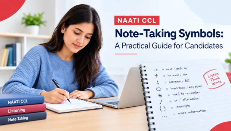 NAATI CCL Note-Taking Symbols