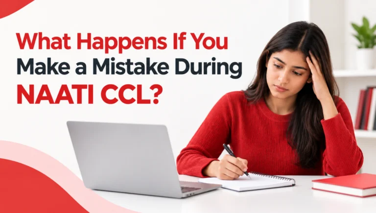 What Happens If You Make a Mistake During NAATI CCL?