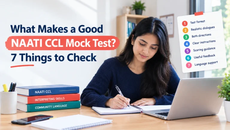 What Makes a Good NAATI CCL Mock Test